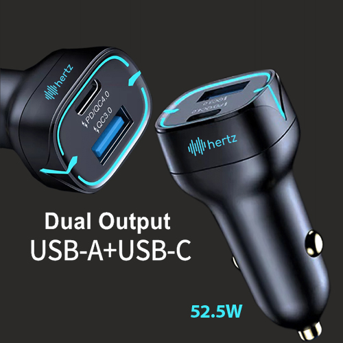 Cigarette Lighter Car Charger 52.5W PD QC3.0 Car Charger - CGM52PD
